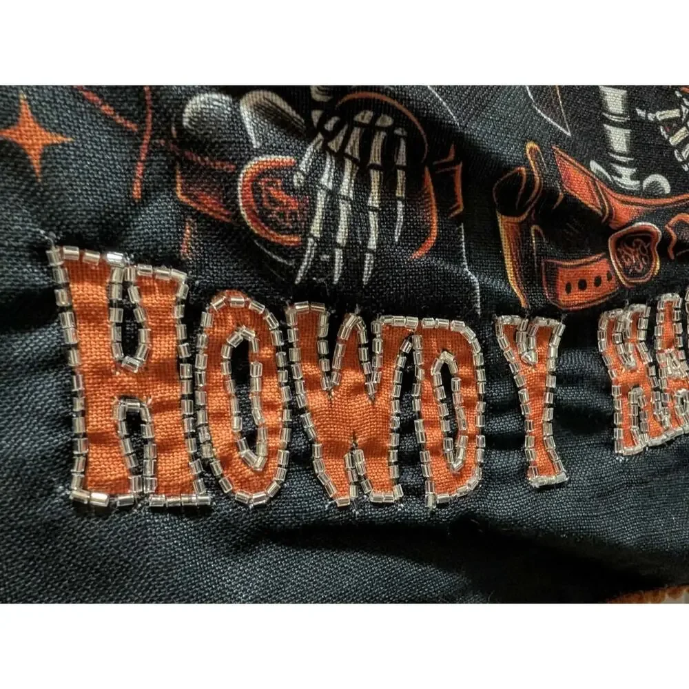 The Spooky Cottage 14” X 72” Western Skeleton “HOWDY HALLOWEEN “ Table Runner